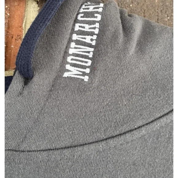 Old Dominion Monarchs Mens XXL Hoodie Sweatshirt Colosseum University Embroidery - Picture 3 of 8